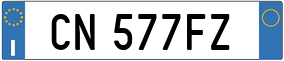 Truck License Plate